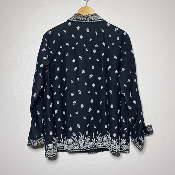 Quaker Factory Embroidered Beaded Handkerchief Jacket - Picture 2 of 9